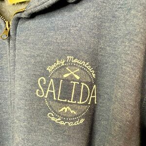 Women’s Hooded Zip Sweatshirt XXL Salida,  Colorado